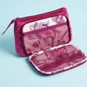 New Vera Bradley Velvet Compact Organizer Magenta